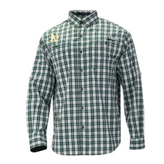 Athletics Super Tamiami Omni-Shade Long Sleeve Button-Down Shirt Green