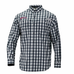 Los Angeles Angels Super Tamiami Omni-Shade Long Sleeve Button-Down Shirt Navy