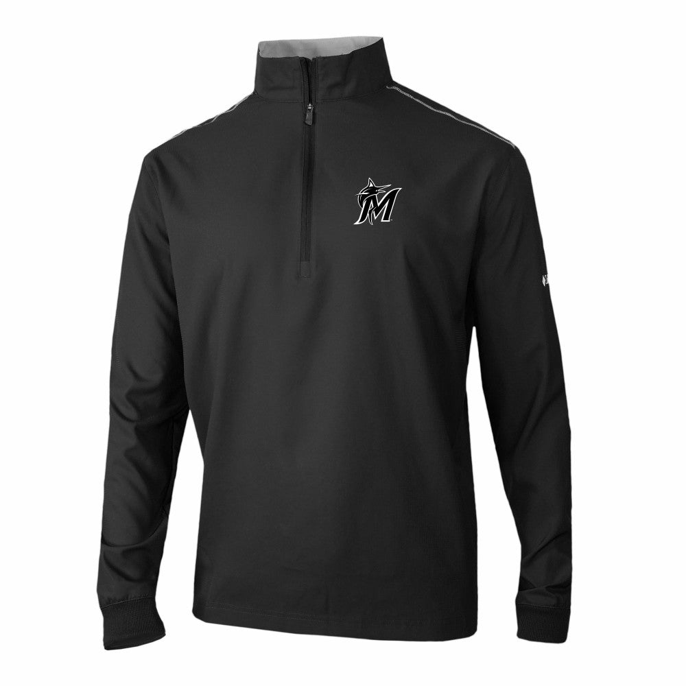 Miami Marlins Omni-Wick Bogey's Paradise Quarter-Zip Pullover Black