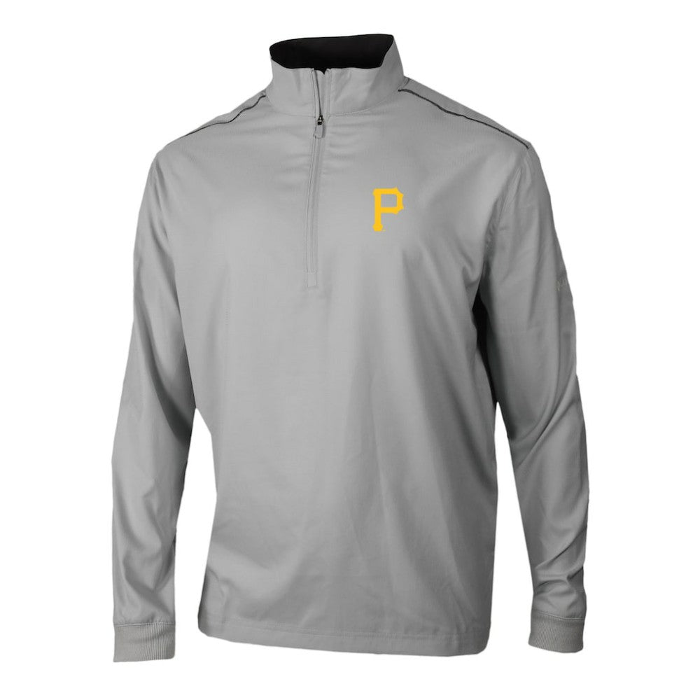 Pittsburgh Pirates Omni-Wick Bogey's Paradise Quarter-Zip Pullover Gray