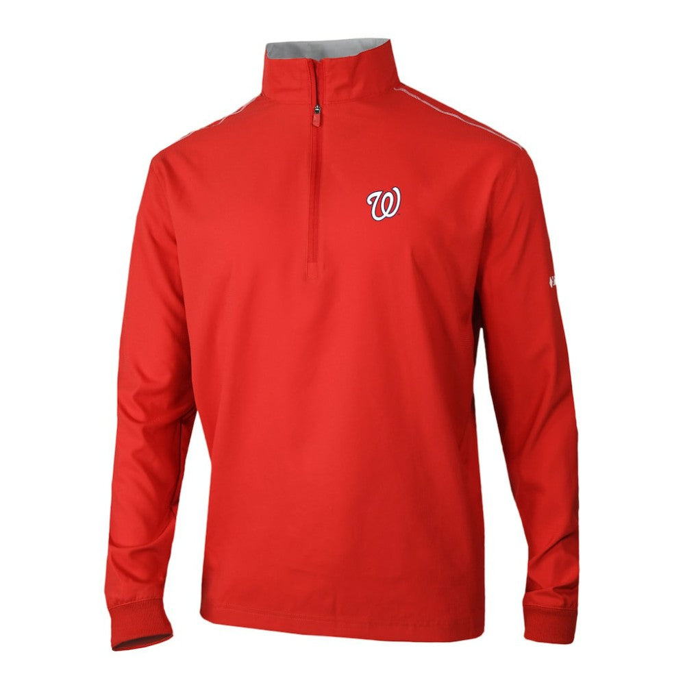 Washington Nationals Omni-Wick Bogey's Paradise Quarter-Zip Pullover Red