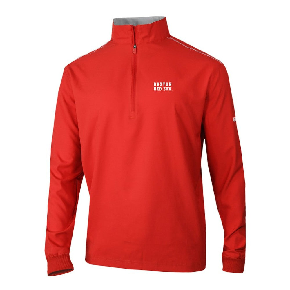Boston Red Sox Omni-Wick Bogey's Paradise Quarter-Zip Pullover Red
