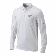 Kansas City Royals Omni-Wick Pin High Long Sleeve Polo White