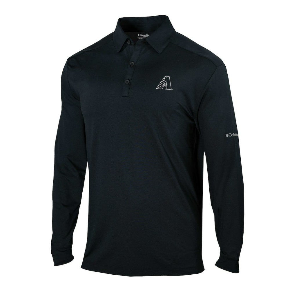 Arizona Diamondbacks Omni-Wick Pin High Long Sleeve Polo Black