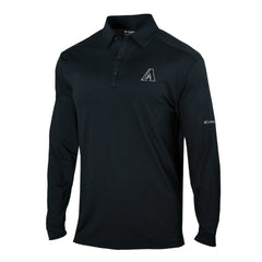 Arizona Diamondbacks Omni-Wick Pin High Long Sleeve Polo Black