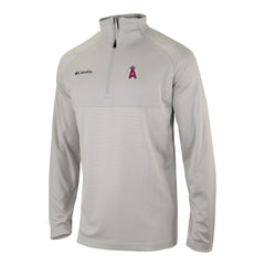 Los Angeles Angels Omni-Wick Raglan Rockin' It Quarter-Zip Pullover Gray
