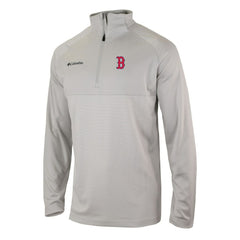 Boston Red Sox Omni-Wick Raglan Rockin' It Quarter-Zip Pullover Gray