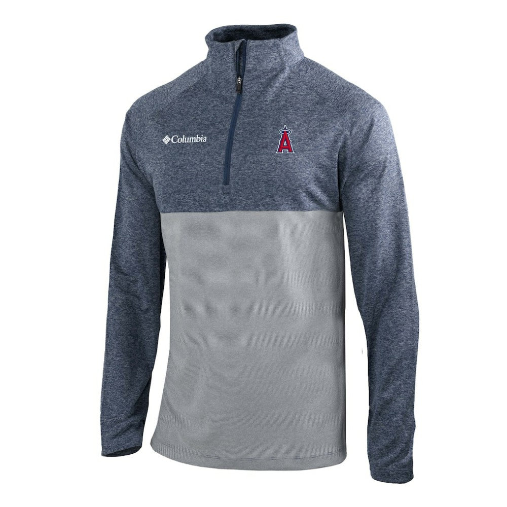 Los Angeles Angels Omni-Wick Raglan Rockin' It Quarter-Zip Pullover Navy