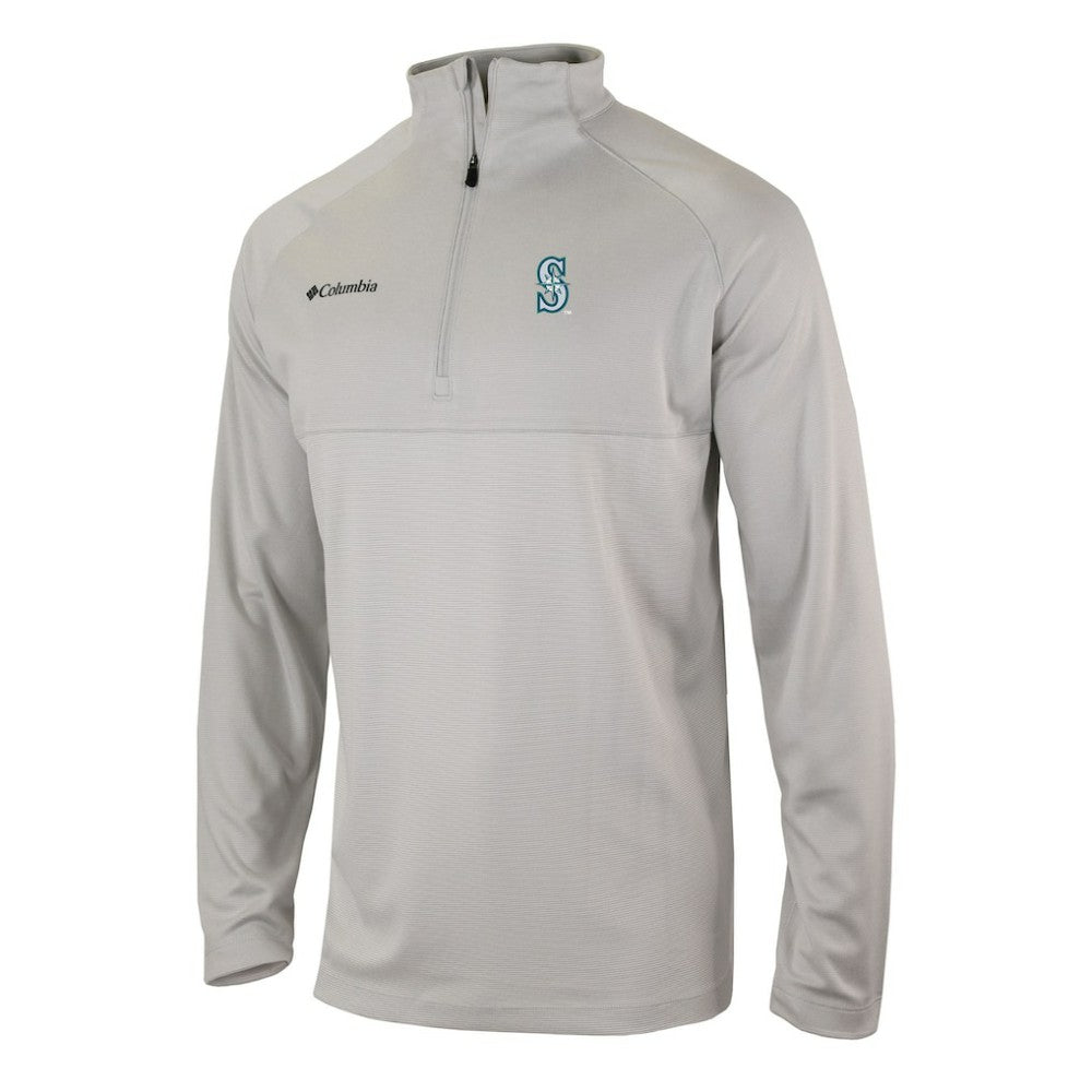 Seattle Mariners Omni-Wick Raglan Rockin' It Quarter-Zip Pullover Gray