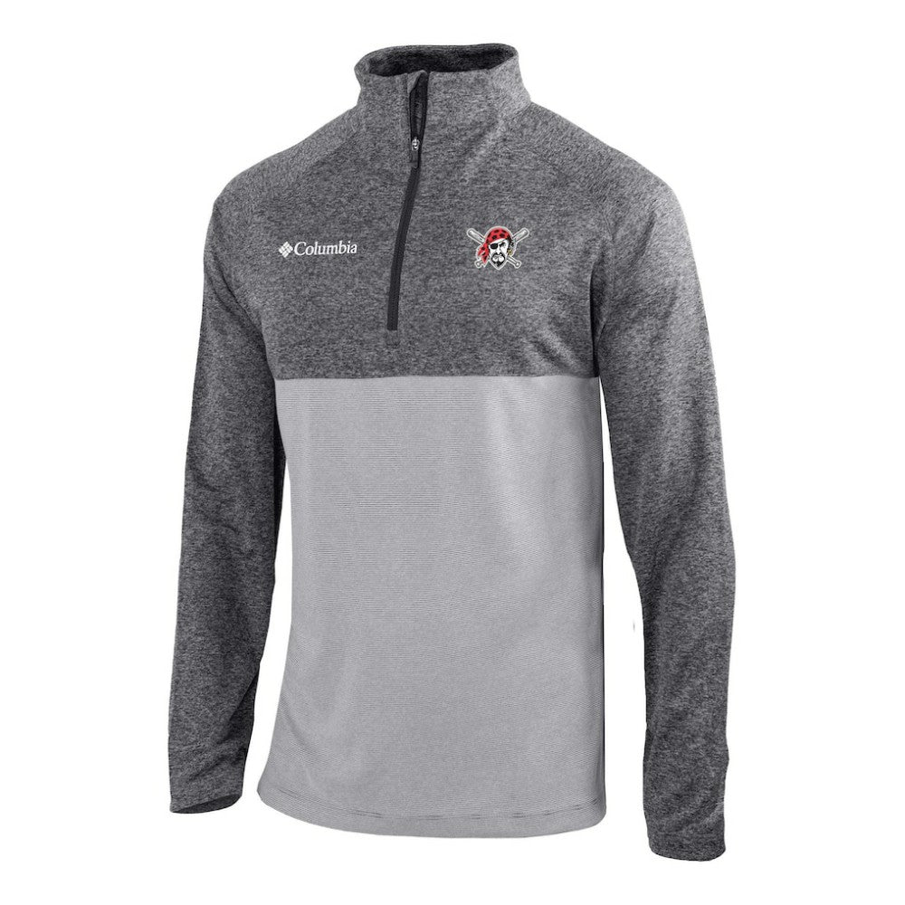 Pittsburgh Pirates Omni-Wick Raglan Rockin' It Quarter-Zip Pullover Gray
