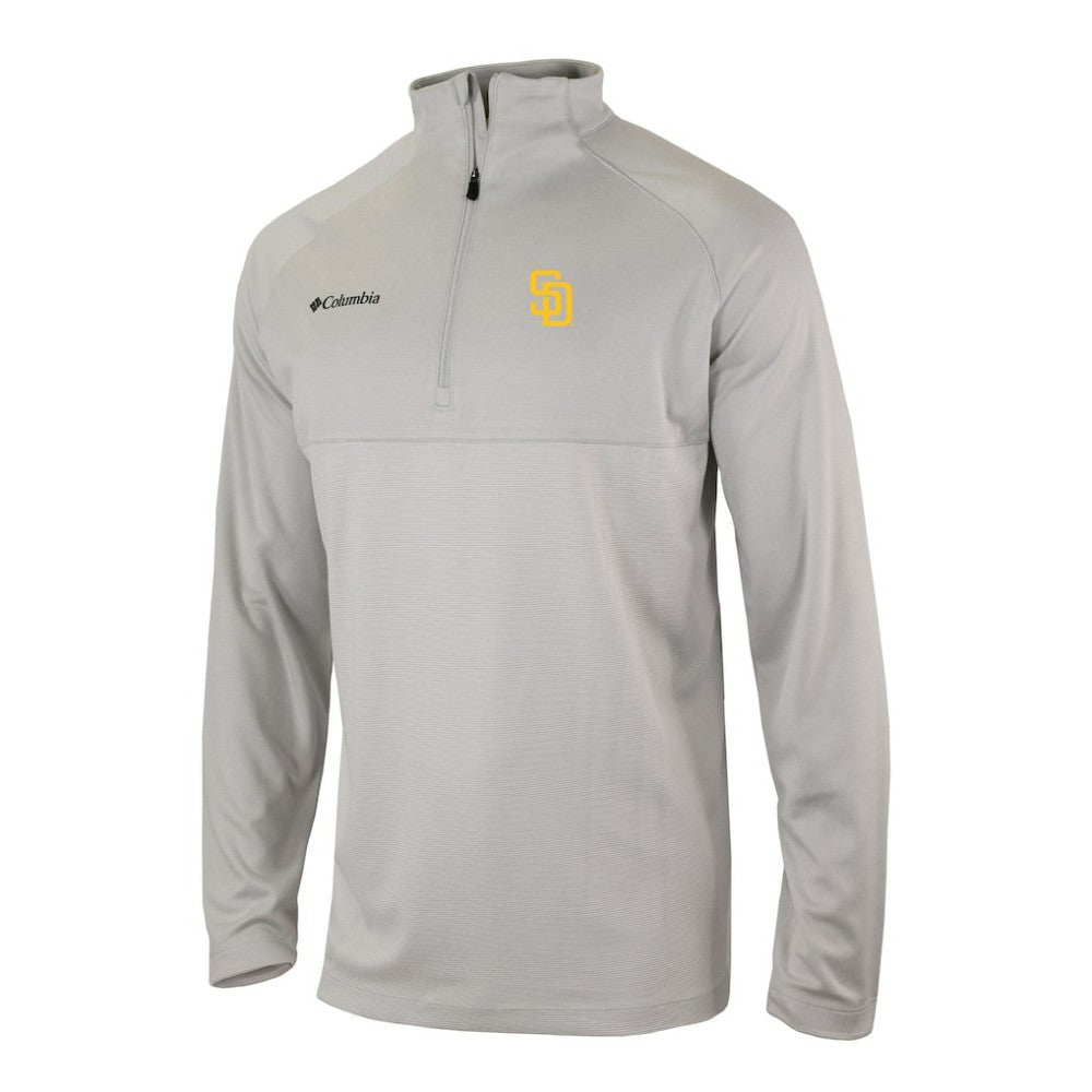 San Diego Padres Omni-Wick Raglan Rockin' It Quarter-Zip Pullover Gray