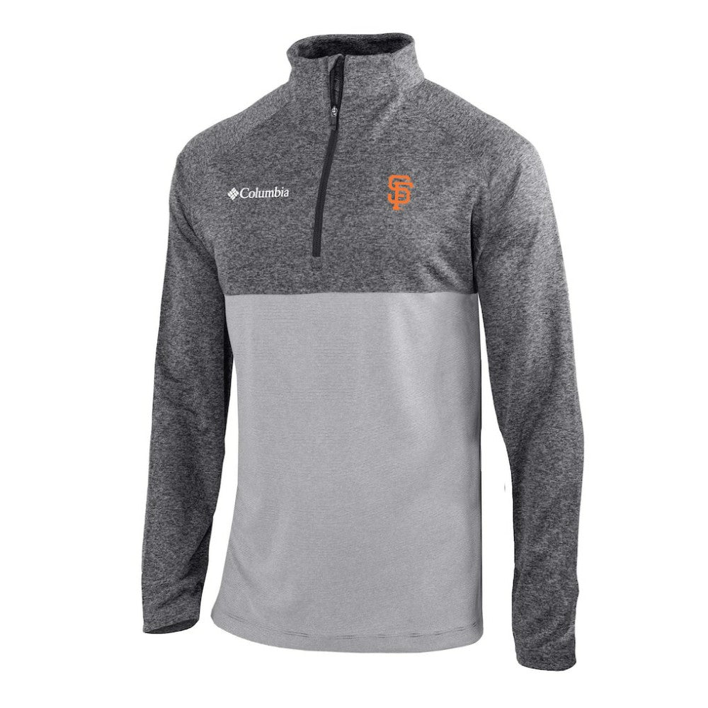 San Francisco Giants Omni-Wick Raglan Rockin' It Quarter-Zip Pullover Gray