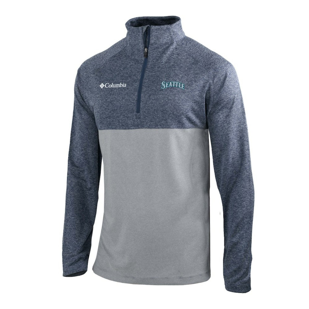 Seattle Mariners Omni-Wick Raglan Rockin' It Quarter-Zip Pullover Navy