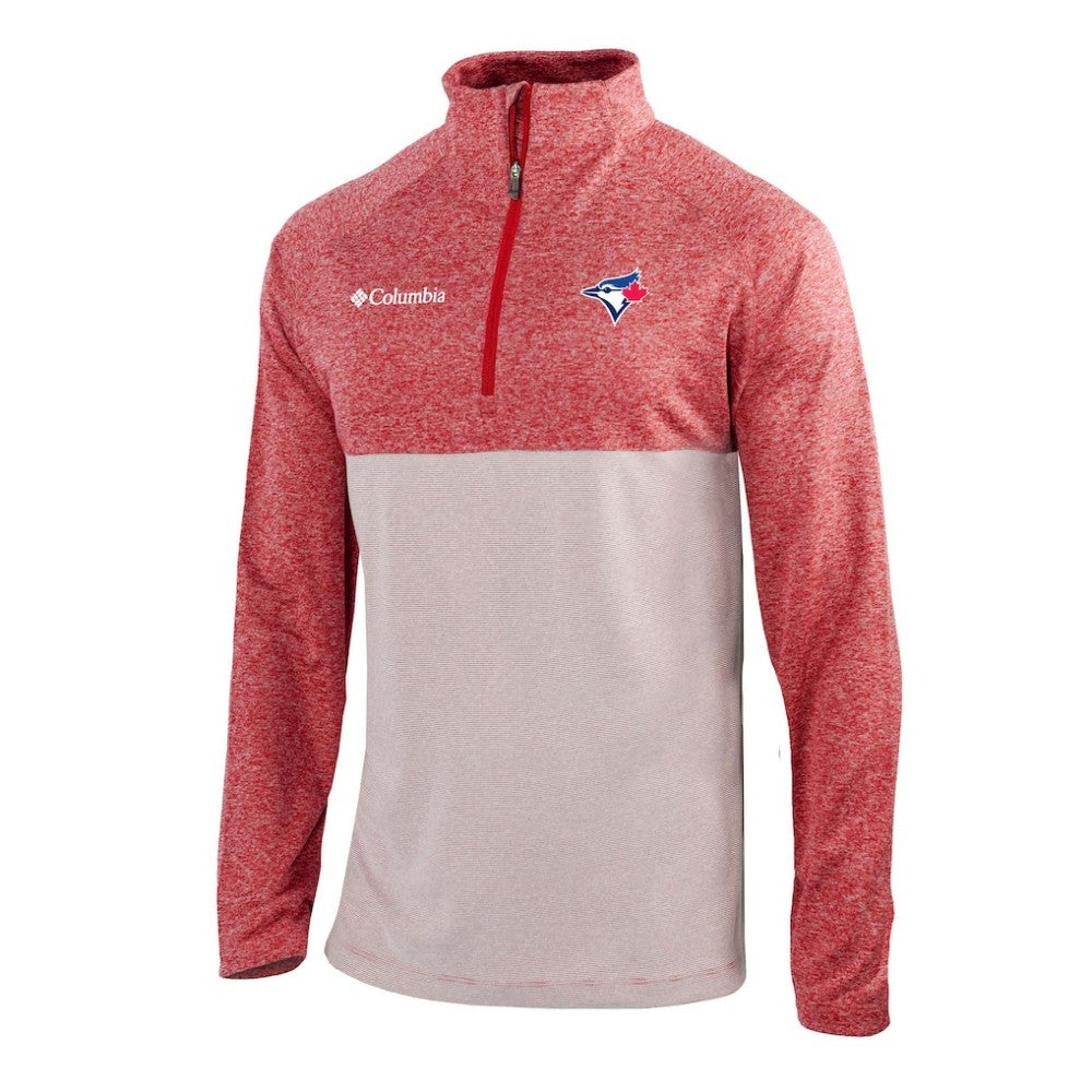 Toronto Blue Jays Omni-Wick Raglan Rockin' It Quarter-Zip Pullover Red