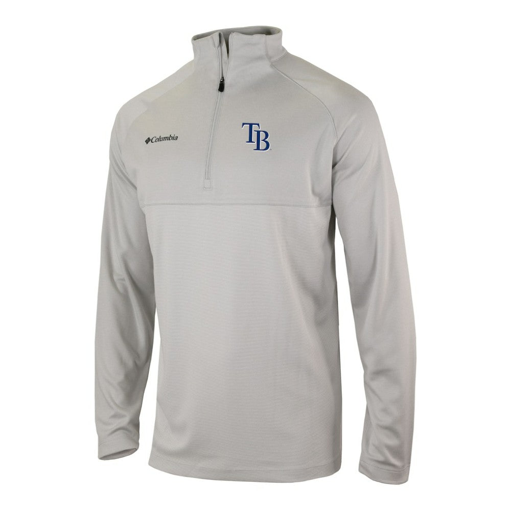 Tampa Bay Rays Omni-Wick Raglan Rockin' It Quarter-Zip Pullover Gray