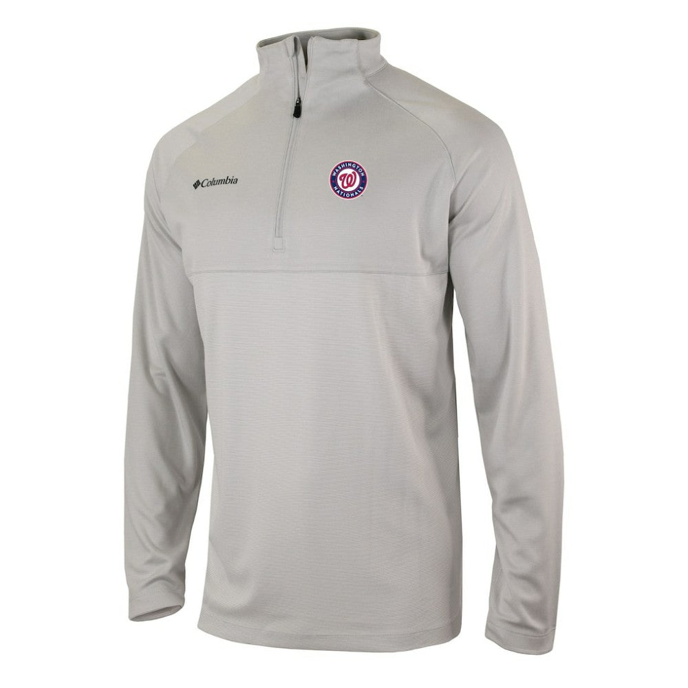 Washington Nationals Omni-Wick Raglan Rockin' It Quarter-Zip Pullover Gray