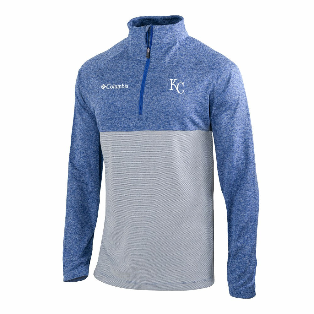 Kansas City Royals Omni-Wick Raglan Rockin' It Quarter-Zip Pullover Royal