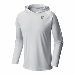 Kansas City Royals Terminal Tackle Omni-Shade Raglan Pullover Hoodie White