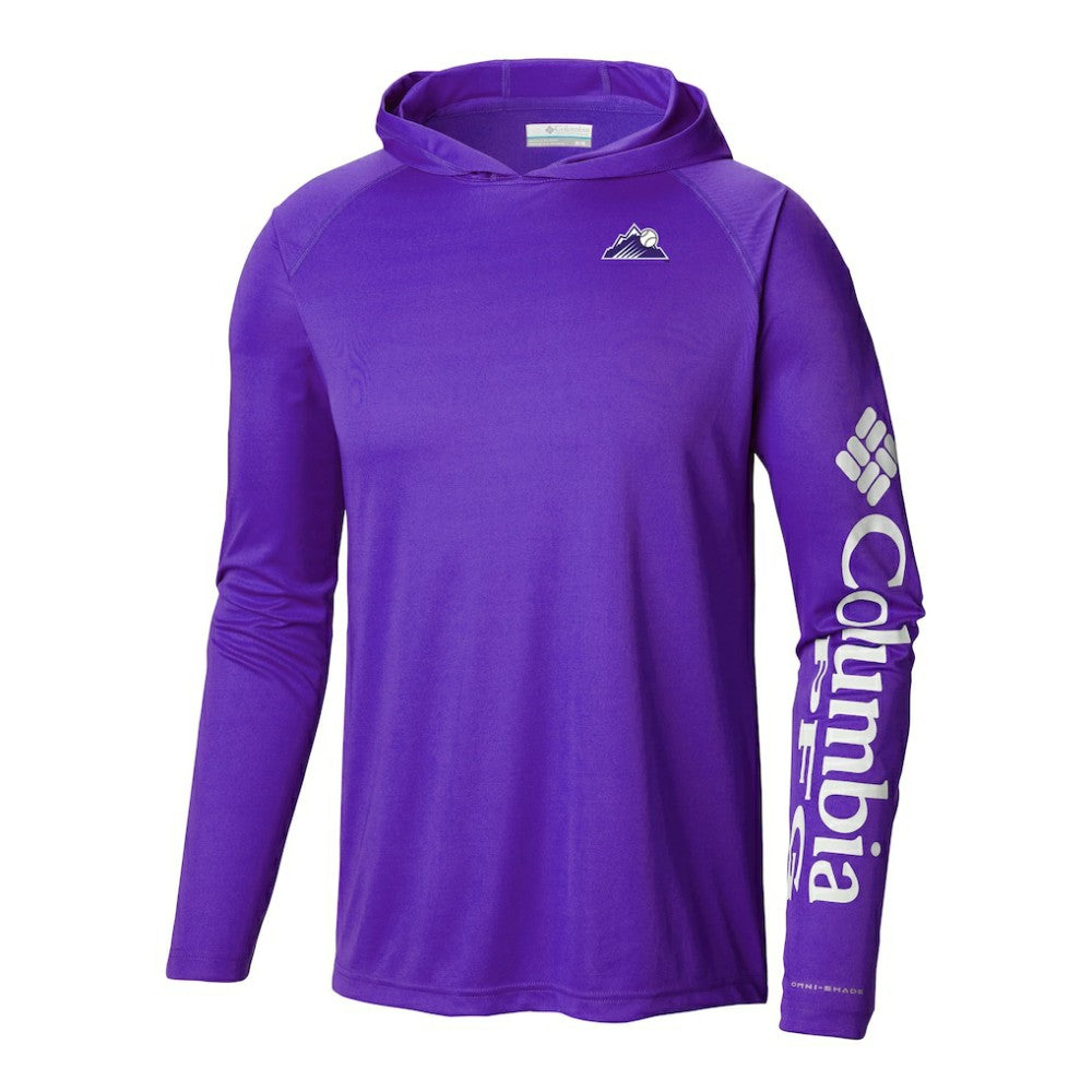 Colorado Rockies Terminal Tackle Omni-Shade Pullover Hoodie Purple