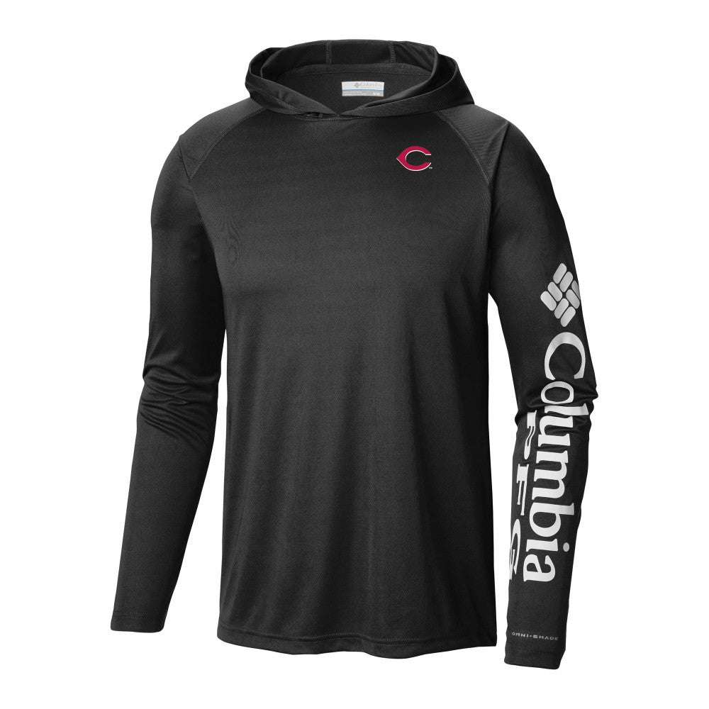 Cincinnati Reds Terminal Tackle Omni-Shade Pullover Hoodie Black