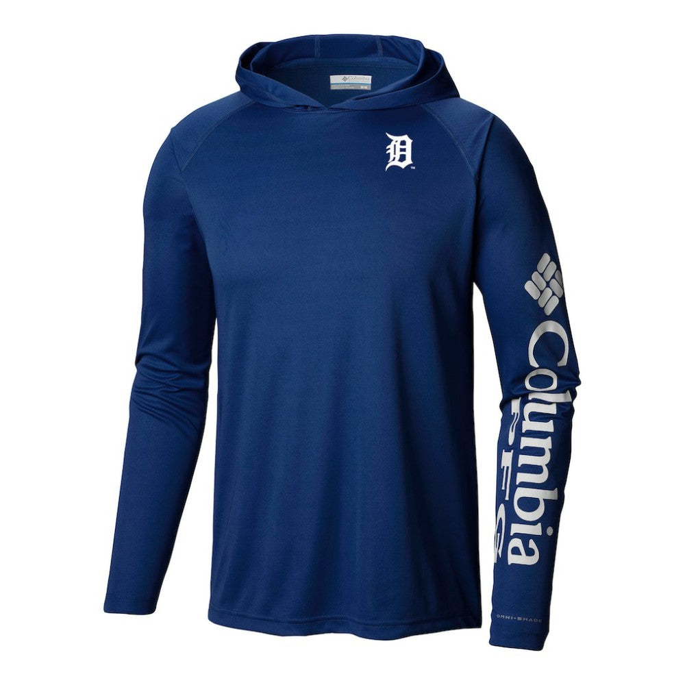 Detroit Tigers Terminal Tackle Omni-Shade Pullover Hoodie Navy