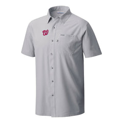 Washington Nationals Slack Tide Omni-Wick Button-Up Camp Shirt Gray