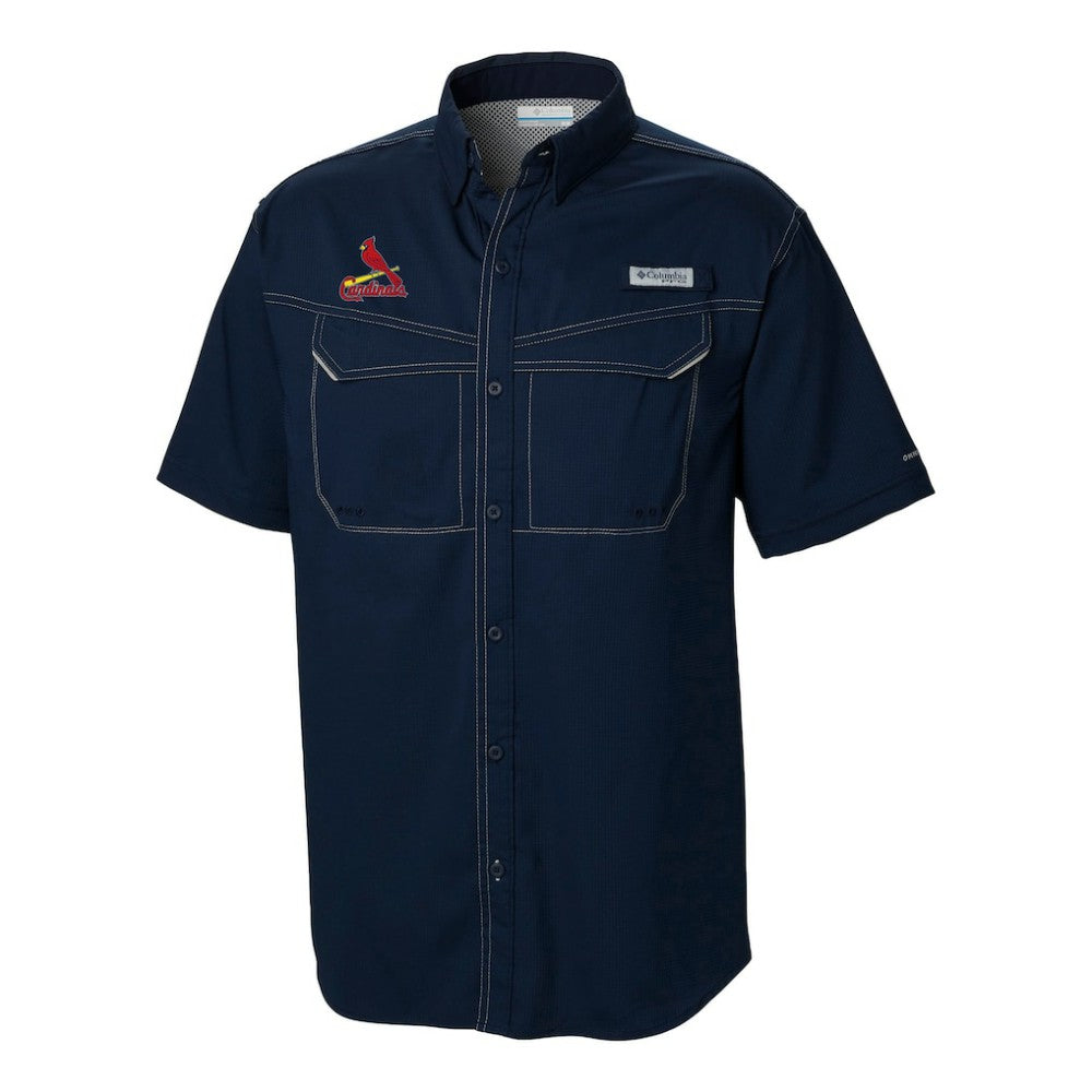 St. Louis Cardinals Omni-Wick Low Drag Offshore Button-Up Shirt Navy
