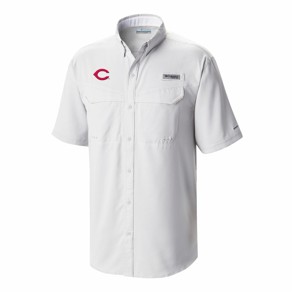 Cincinnati Reds Omni-Wick Low Drag Offshore Button-Up Shirt White