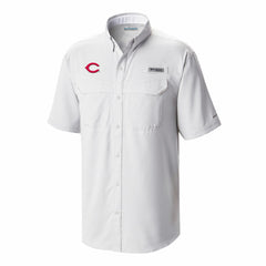 Cincinnati Reds Omni-Wick Low Drag Offshore Button-Up Shirt White