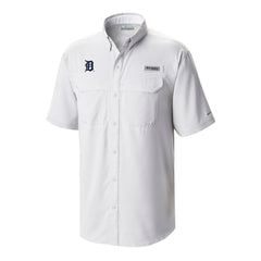 Detroit Tigers Omni-Wick Low Drag Offshore Button-Up Shirt White