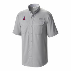 Los Angeles Angels Omni-Wick Low Drag Offshore Button-Up Shirt Gray