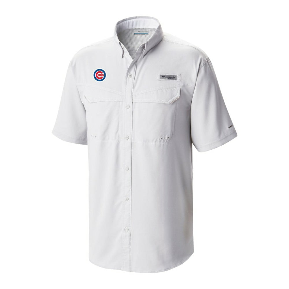 Chicago Cubs Omni-Wick Low Drag Offshore Button-Up Shirt White