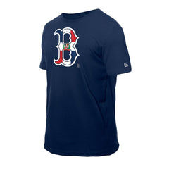 Boston Red Sox Dominican Republic Flag Logo T-Shirt Navy