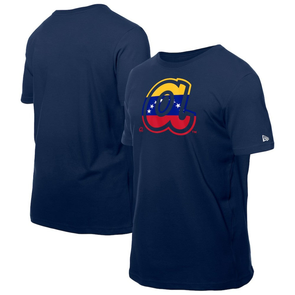 Atlanta Braves Venezuelan Flag Logo T-Shirt Navy