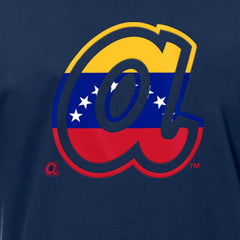 Atlanta Braves Venezuelan Flag Logo T-Shirt Navy
