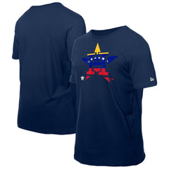 Houston Astros Venezuelan Flag Logo T-Shirt Navy