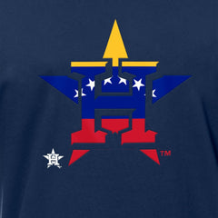 Houston Astros Venezuelan Flag Logo T-Shirt Navy