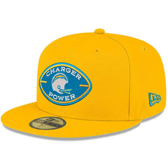 Los Angeles Chargers New Era Charger Power 59FIFTY Fitted Hat - Gold on sale