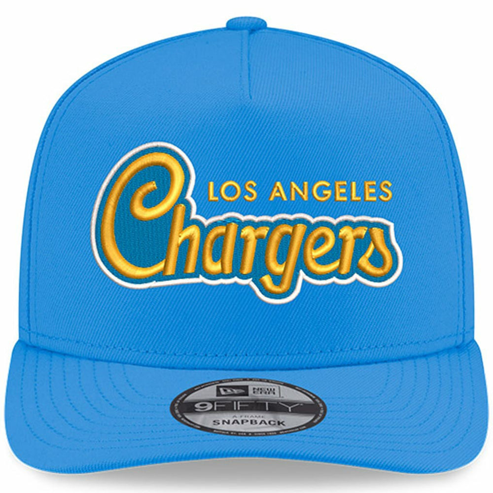 Los Angeles Chargers New Era Charger Power A-Frame 9FIFTY Snapback Hat - Powder Blue cheap