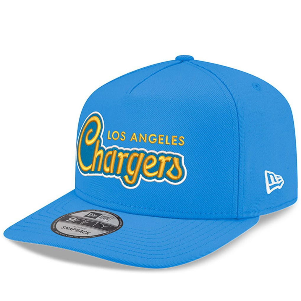 Los Angeles Chargers New Era Charger Power A-Frame 9FIFTY Snapback Hat - Powder Blue cheap