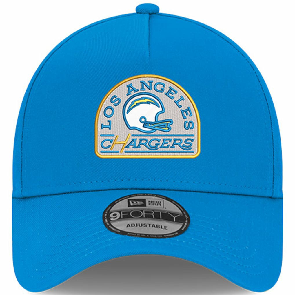 Los Angeles Chargers New Era Charger Power A-Frame 9FORTY Trucker Adjustable Hat - Powder Blue online
