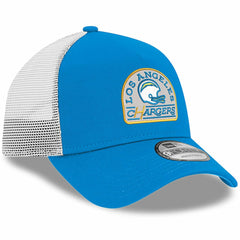 Los Angeles Chargers New Era Charger Power A-Frame 9FORTY Trucker Adjustable Hat - Powder Blue online
