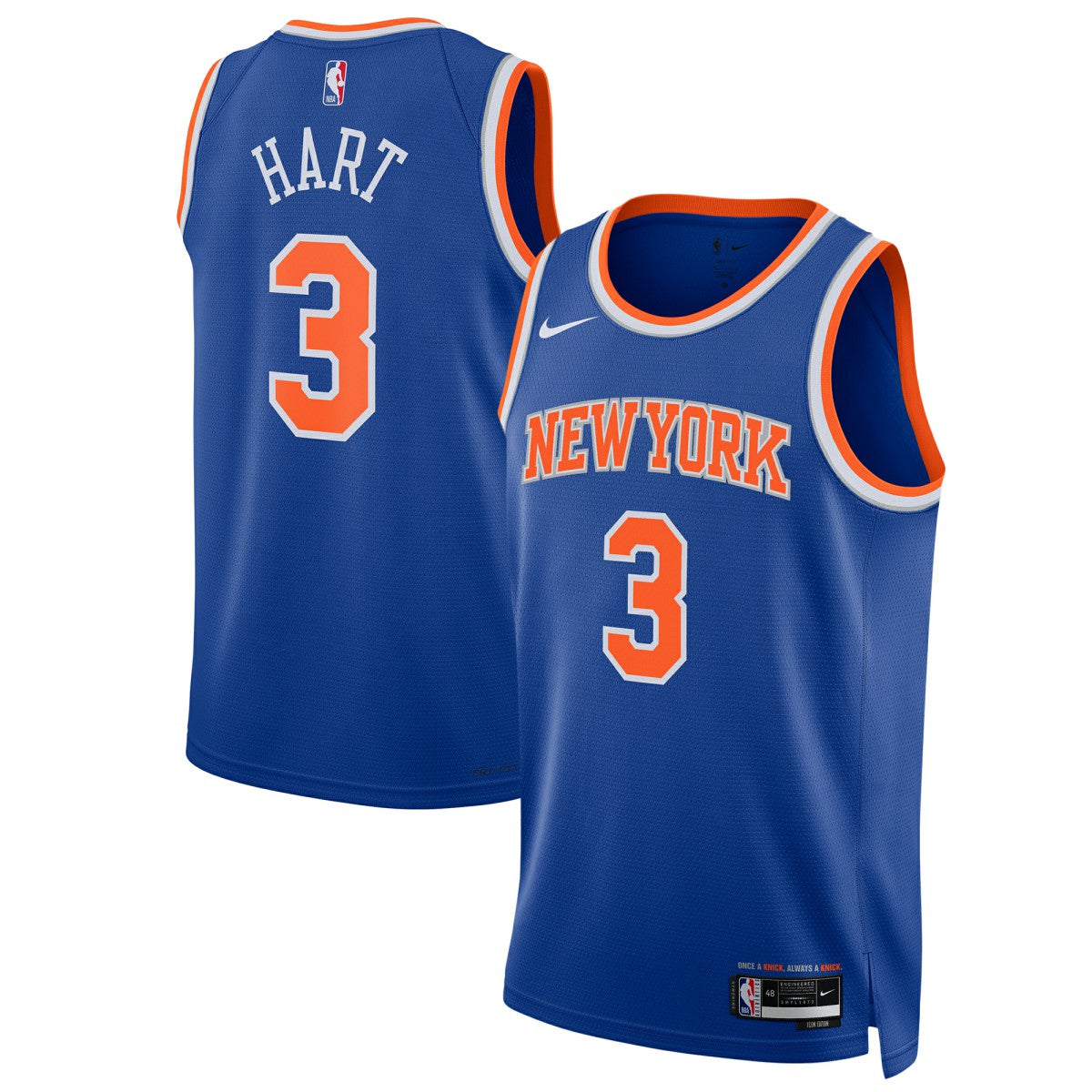 Josh Hart New York Knicks Unisex Swingman Player Jersey - Icon Edition - Blue shop