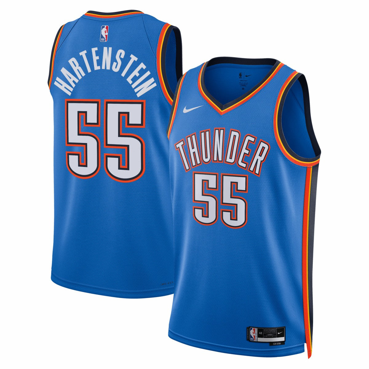 Isaiah Hartenstein Oklahoma City Thunder Unisex Swingman Player Jersey - Icon Edition - Blue outlet