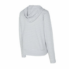 Las Vegas Raiders Concepts Sport Women's Liftoff Striped V-Neck Hoodie - White/Gray online