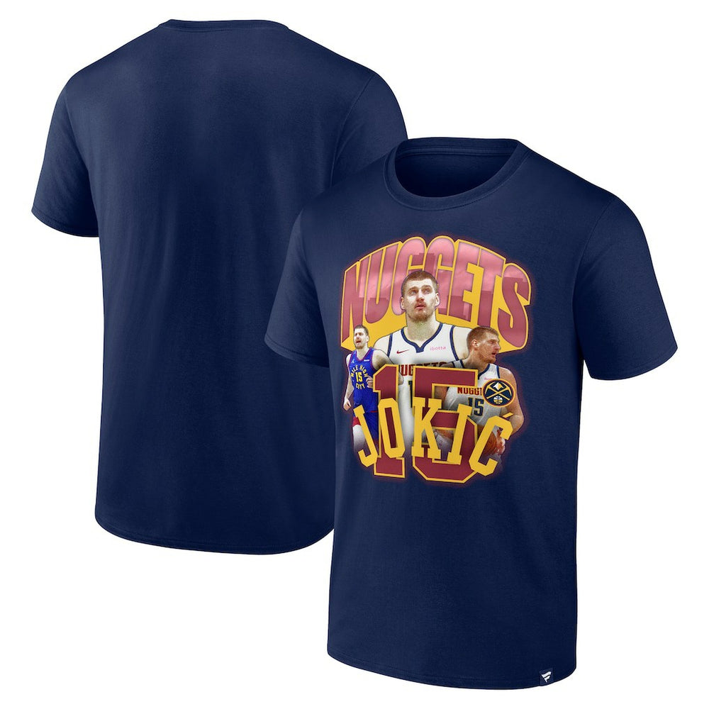 Nikola Jokic Denver Nuggets Notorious 4.0 T-Shirt sale - Navy outlet