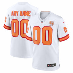 76 Tampa Bay Buccaneers 50th Season Custom Game Jersey - White discount