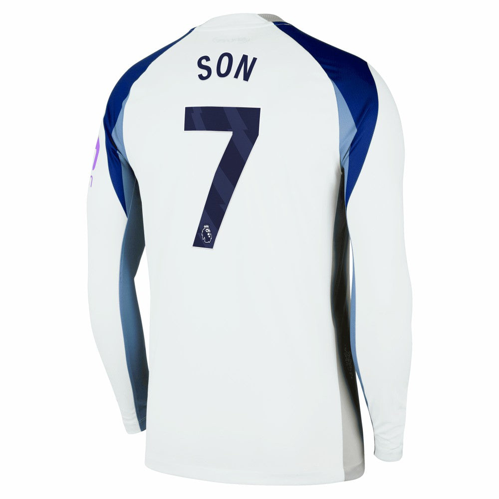 Son Heung-Min Tottenham Hotspur 2025/26 Home Replica Long Sleeve Jersey - White for sale