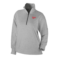 Minnesota Twins Women's Birchwood Hills Quarter-Zip Pullover Gray