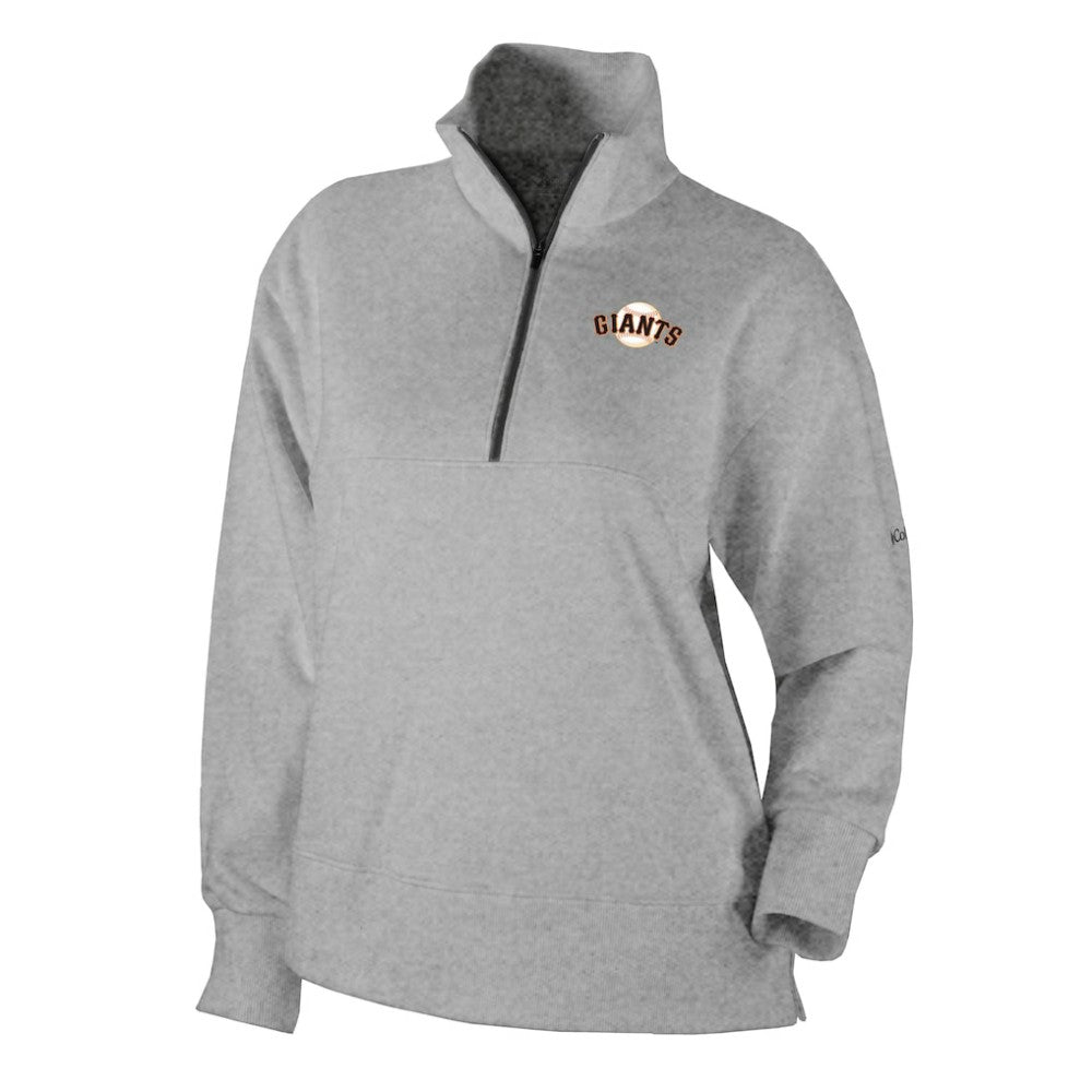 San Francisco Giants Women's Birchwood Hills Quarter-Zip Pullover Gray